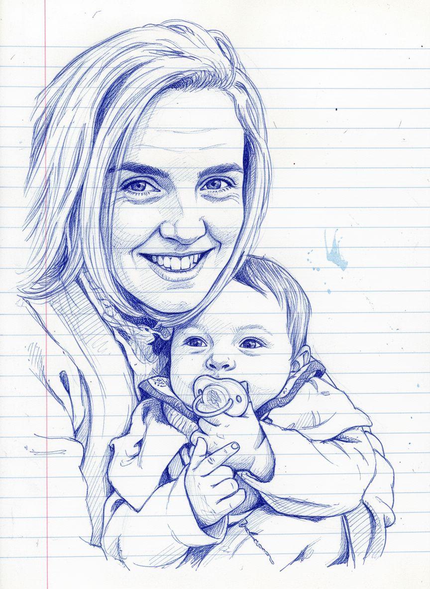 Turn your photo into a hand-drawn pen sketch