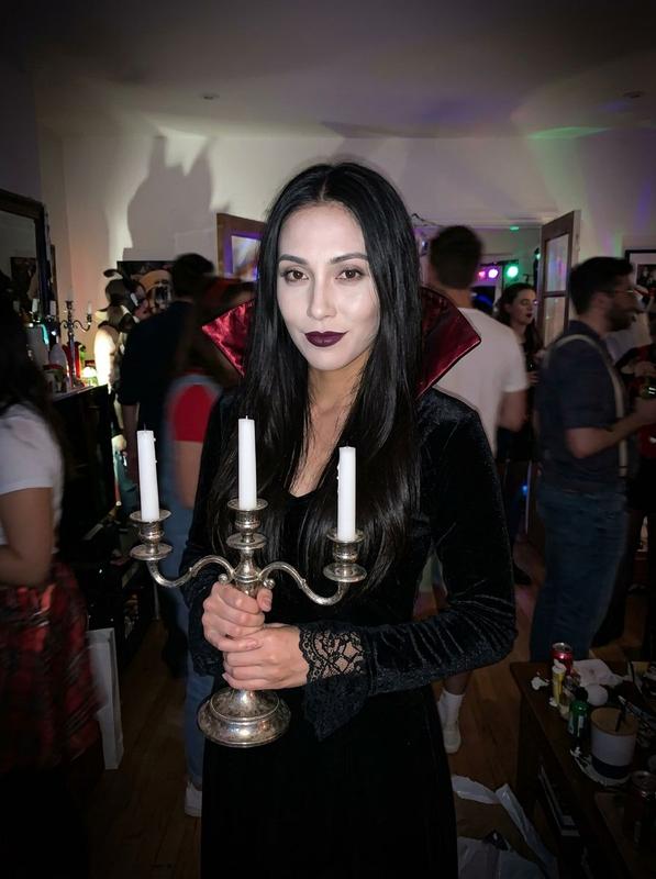 Drop-dead gorgeous Vampire Queen, bringing pure gothic glamour and her own mood lighting.